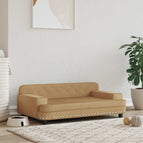 Marron / Velours / 90 x 53 x 30 cm
