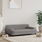 Gris / Similicuir / 90 x 53 x 30 cm