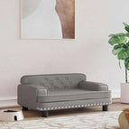 Gris / Similicuir / 70 x 45 x 30 cm