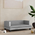 Gris clair / Velours / 80 x 45 x 30 cm