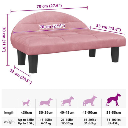 Lit Pour Chien 70X52X30 Cm