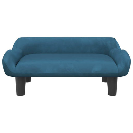 Lit Pour Chien Bleu 70X40X24 Cm Velours