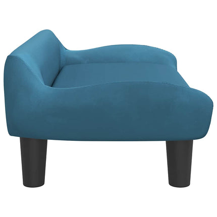 Lit Pour Chien Bleu 70X40X24 Cm Velours