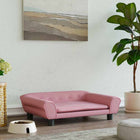 Lit Pour Chien Rose 70X48X22 Cm Velours