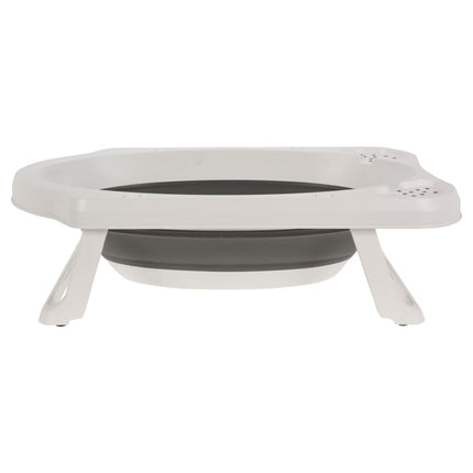 Bathroom Solutions Baignoire Pliable Pour Bébé Blanc Et Gris