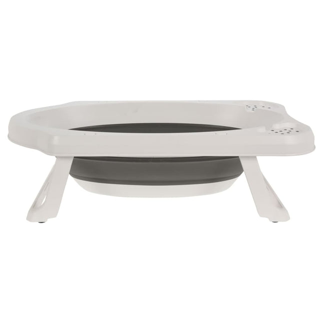 Bathroom Solutions Baignoire Pliable Pour Bébé Blanc Et Gris