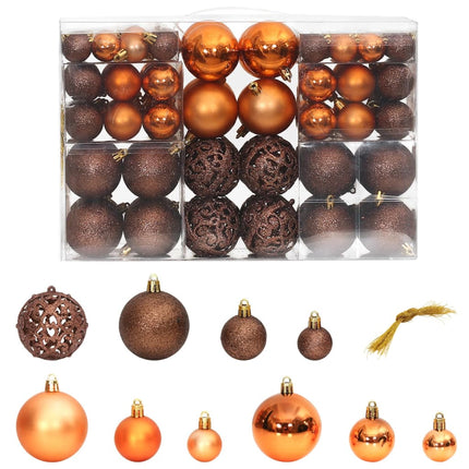 Ensemble De Boules De Noël 100 Pcs 3/4/6 Cm