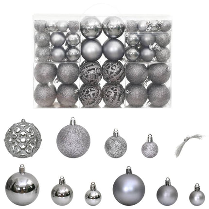 Ensemble De Boules De Noël 100 Pcs 3/4/6 Cm