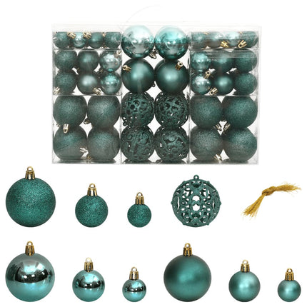 Ensemble De Boules De Noël 100 Pcs 3/4/6 Cm