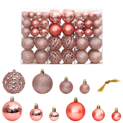 Ensemble De Boules De Noël 100 Pcs 3/4/6 Cm