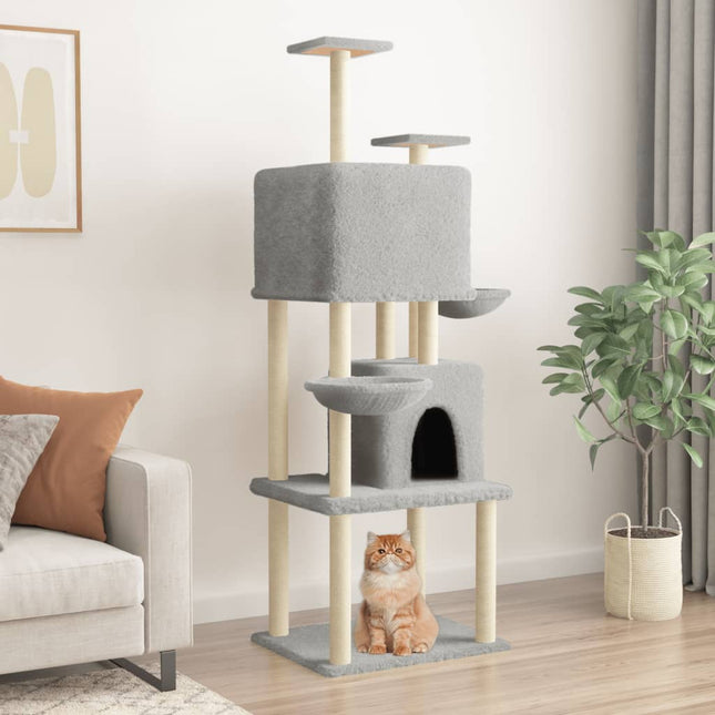 Arbre À Chat Avec Griffoirs En Sisal 180 Cm