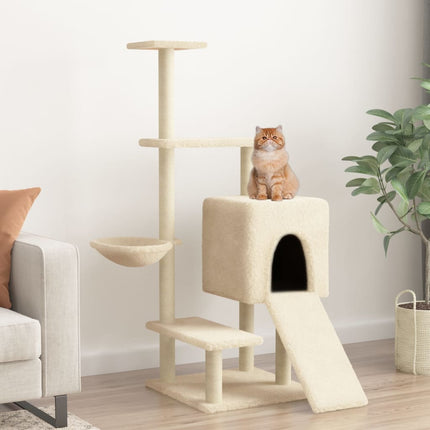 Arbre À Chat Avec Griffoirs En Sisal 130,5 Cm