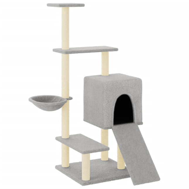 Arbre À Chat Avec Griffoirs En Sisal 130,5 Cm
