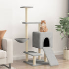 Arbre À Chat Avec Griffoirs En Sisal 130,5 Cm