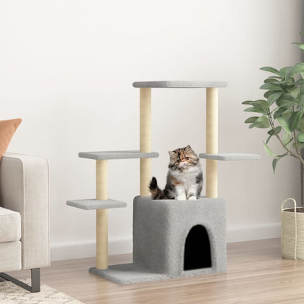 Arbre À Chat Avec Griffoirs En Sisal 97,5 Cm