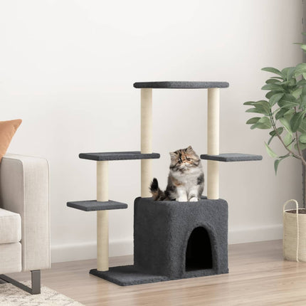 Arbre À Chat Avec Griffoirs En Sisal 97,5 Cm