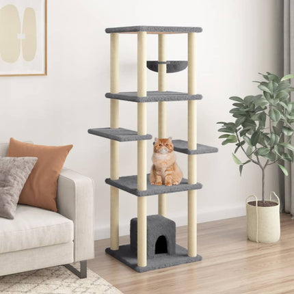 Arbre À Chat Avec Griffoirs En Sisal 154 Cm