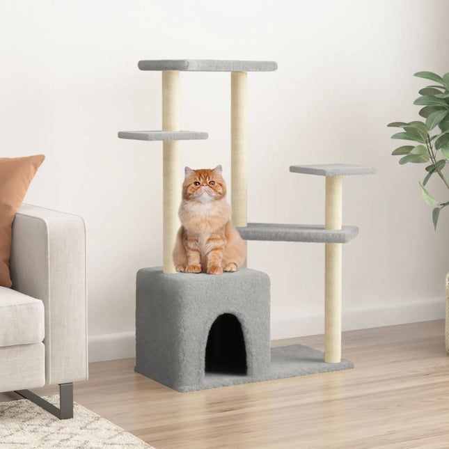 Arbre À Chat Avec Griffoirs En Sisal 107,5 Cm