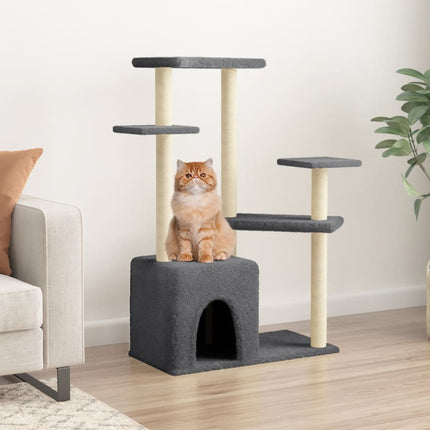 Arbre À Chat Avec Griffoirs En Sisal 107,5 Cm