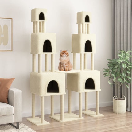 Arbre À Chat Avec Griffoirs En Sisal 199 Cm
