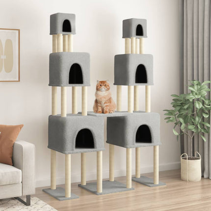 Arbre À Chat Avec Griffoirs En Sisal 199 Cm