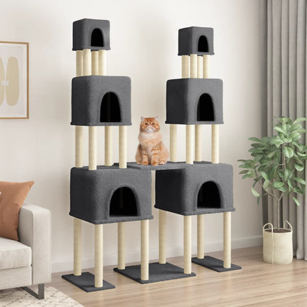 Arbre À Chat Avec Griffoirs En Sisal 199 Cm