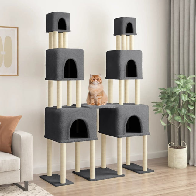 Arbre À Chat Avec Griffoirs En Sisal 199 Cm