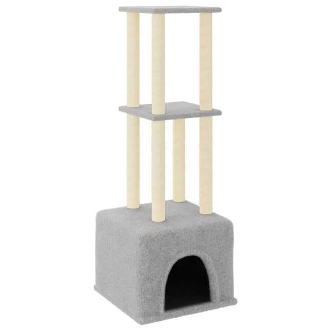 Arbre À Chat Avec Griffoirs En Sisal 133,5 Cm