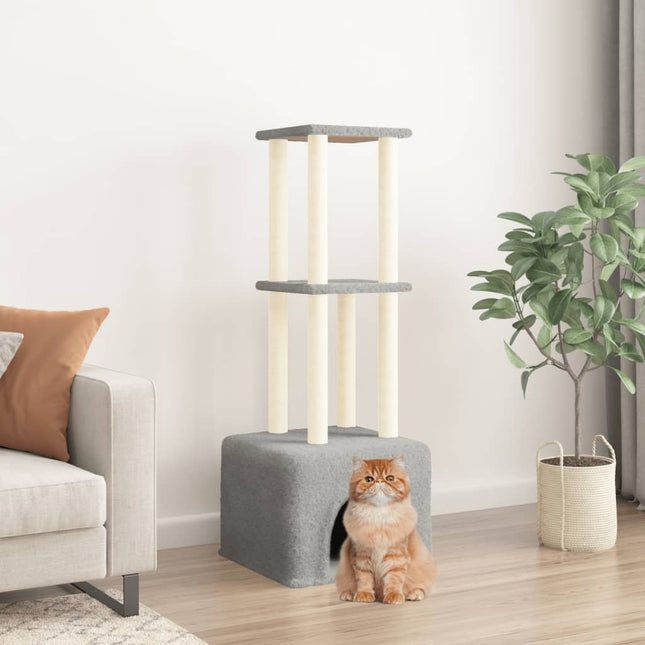 Arbre À Chat Avec Griffoirs En Sisal 133,5 Cm
