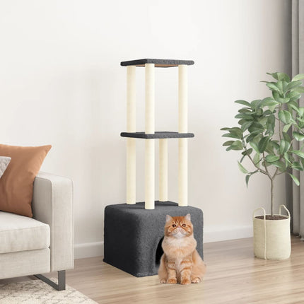Arbre À Chat Avec Griffoirs En Sisal 133,5 Cm