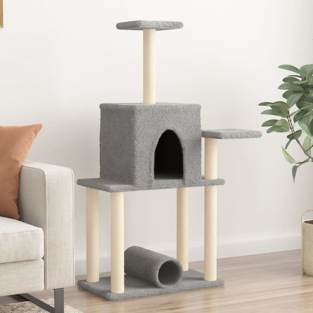 Arbre À Chat Avec Griffoirs En Sisal 122 Cm