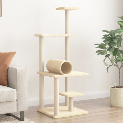 Arbre À Chat Avec Griffoirs En Sisal 136 Cm
