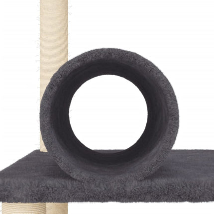 Arbre À Chat Avec Griffoirs En Sisal 136 Cm