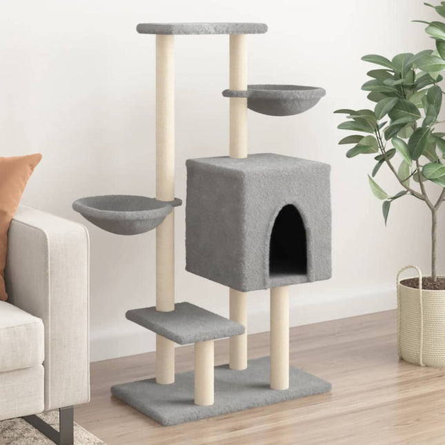 Arbre À Chat Avec Griffoirs En Sisal 117 Cm