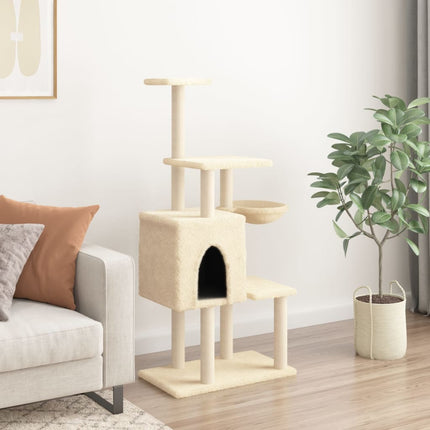 Arbre À Chat Avec Griffoirs En Sisal 131 Cm