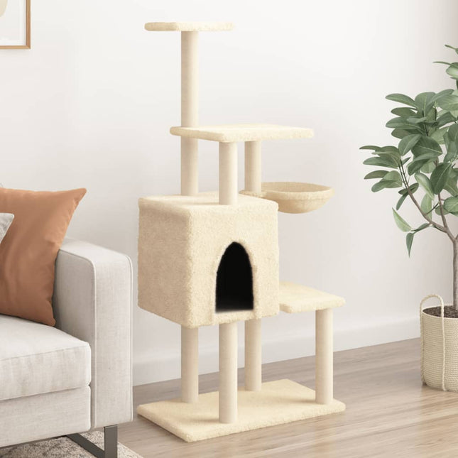 Arbre À Chat Avec Griffoirs En Sisal 131 Cm
