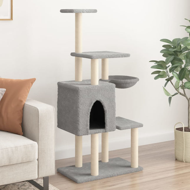 Arbre À Chat Avec Griffoirs En Sisal 131 Cm