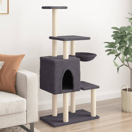 Arbre À Chat Avec Griffoirs En Sisal 131 Cm