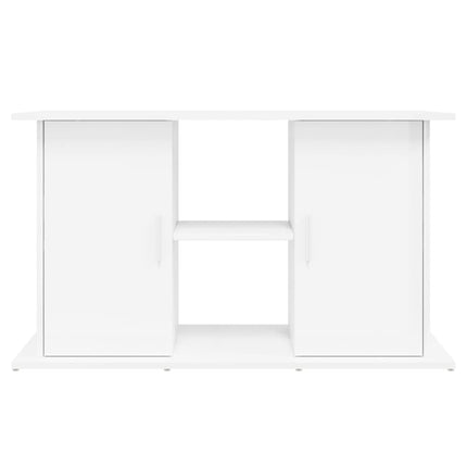 Support D'aquarium Blanc Brillant 101X41X58Cm Bois D'ingénierie