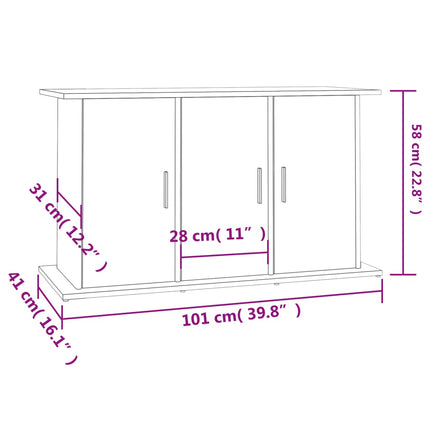 Support D'aquarium 101X41X58Cm Bois D'ingénierie