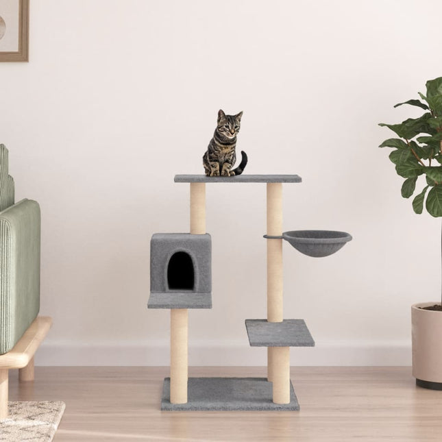 Arbre À Chat Avec Griffoirs En Sisal 82,5 Cm