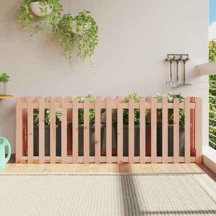 Jardinière Avec Design De Clôture Noir Pin Massif
