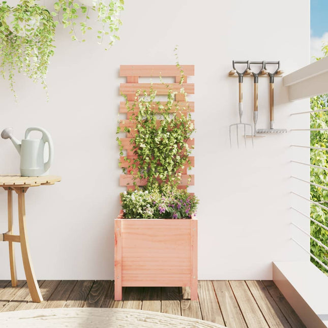 Jardinière Avec Support Noir 79X39,5X114 Cm Bois De Pin Massif