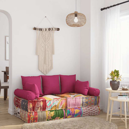 Pouf Modulaire À 2 Places Tissu