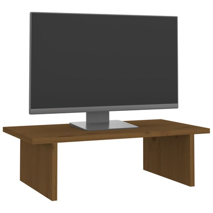 Support De Moniteur Bois De Pin Solide