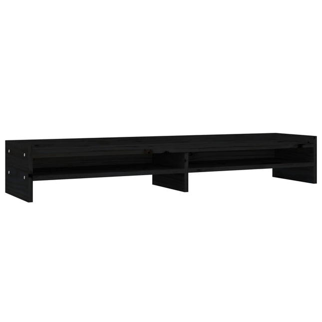 Support De Moniteur 100X24X16 Cm Bois De Pin Solide