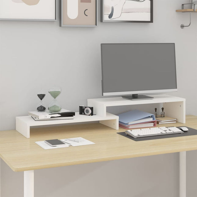 Support De Moniteur (52-101)X22X14 Cm Bois De Pin Solide
