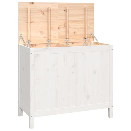 Boîte À Linge 88,5X44X76 Cm Bois Massif De Pin