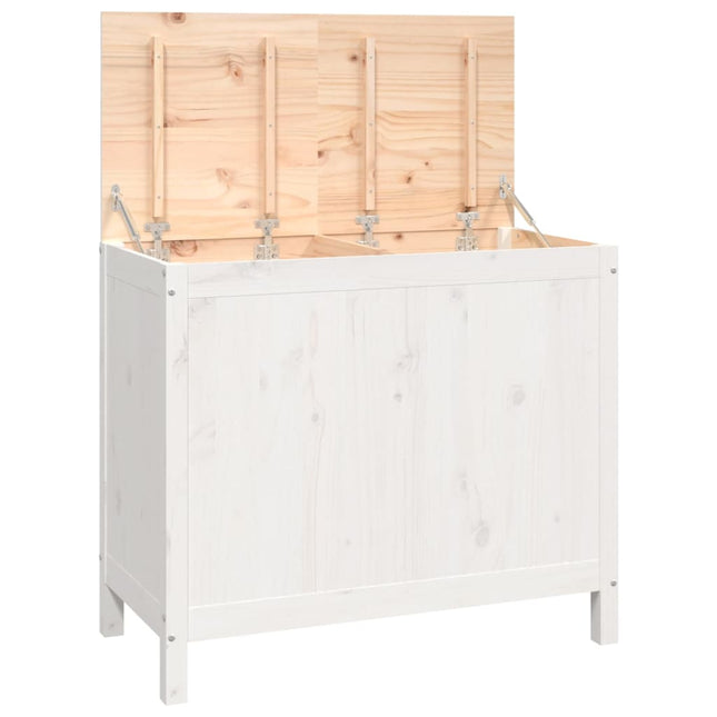 Boîte À Linge 88,5X44X76 Cm Bois Massif De Pin