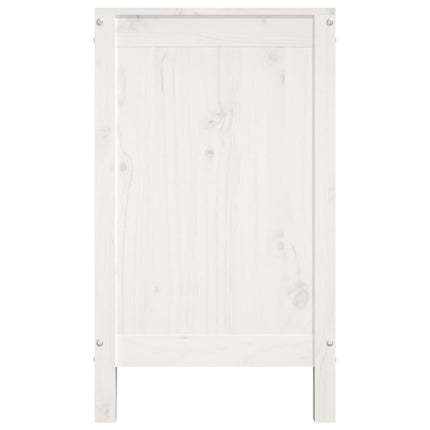 Boîte À Linge 88,5X44X76 Cm Bois Massif De Pin